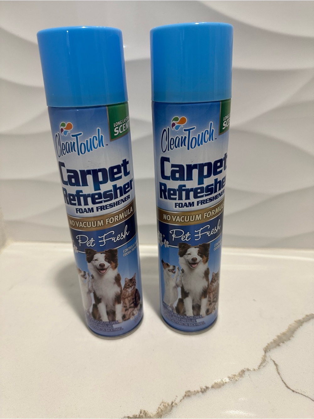 Clean Touch Carpet Refresher Pet Fresh Foam No Vacuum  10 oz Qty 2 Discontinued